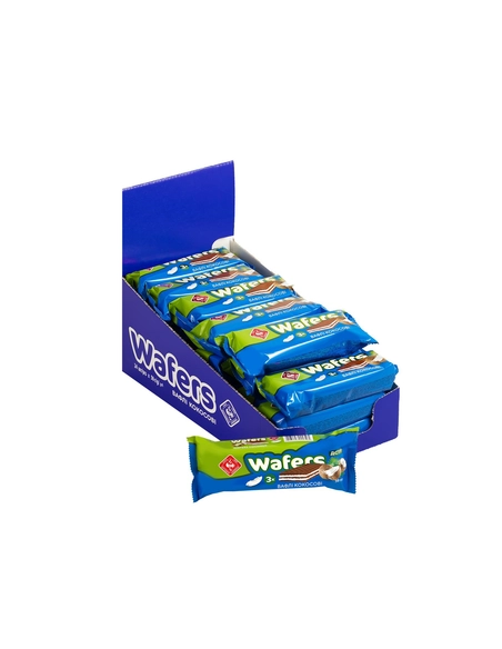 24шт*50г (ЖЛ) Вафлі "Wafers" молочні з нач.