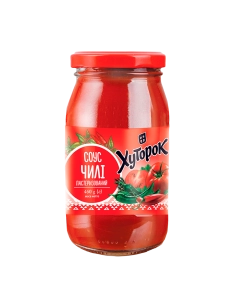 286 Соус ``Чилі`` пастирезований ТМ ``Хуторок`` 460г, скло