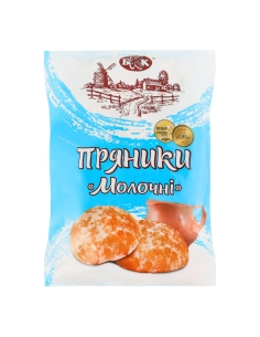 380г*12шт. (ТМ"БКК") Пряники "Молочні"