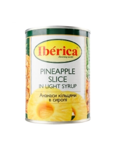 925- Ананаси кільцями в сиропі ТМ ``Іберіка`` 565г ж/б