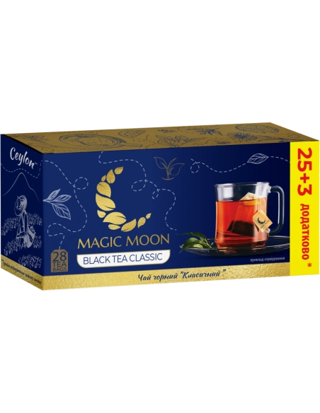 928_Чай чорний `Класичний "ТМ"Magic Mon" 25+3 пакетів 1,8г