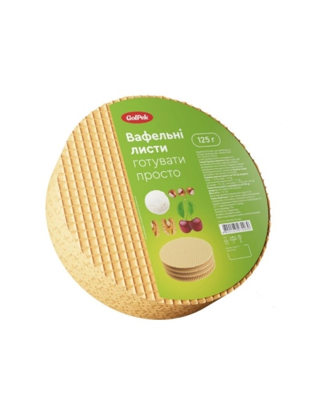GoIPek Вафельний лист D205 Білі(125г/11 шт.)