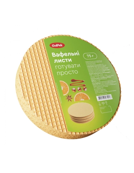 GolPek Вафельний лист D205 Білі (75/7 шт.)