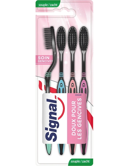 Signal Зубна щітка Набір Потрійний захист 4шт.