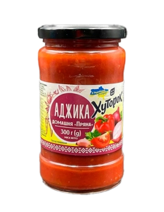 Аджика "Пряна" домашня ТМ "Хуторок" 300г (314 мл) скло