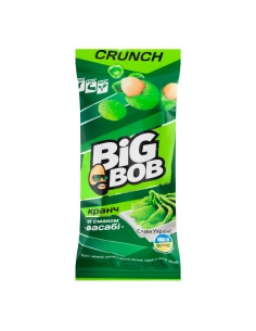 Арахіс смажений солоний в хрусткій оболонці зі смаком Васабі 55г ТМ DIG BOB