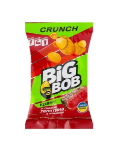 Арахіс смажений солоний в хрусткій оболонці зі смаком Телятина з аджикою ТМ "BIG BOB"90г