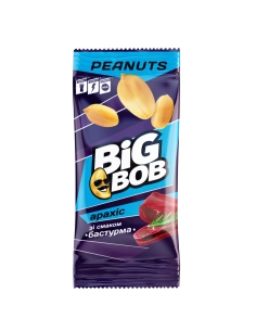 Арахіс смажений солоний зі смаком Баструма ТМ DIG BOB 60г
