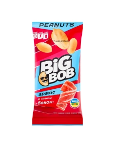 Арахіс смажений солоний зі смаком Бекон 60г 95штТМ DIG BOB НШК