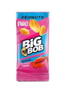 Арахіс смажений солоний зі смаком краб ТМ DIG BOB60г