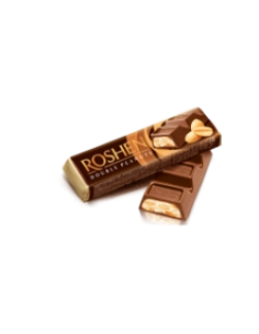 БАТОН ROSHEN "Double peanuts" мол-шок з арахісом та арахісовим кремом ВКФ 38г/180шт