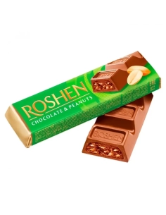БАТОН ROSHEN мол-шок з арахісовою начинкою ВКФ 38г/180шт ДС