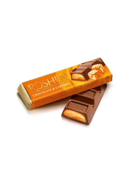 БАТОН ROSHEN мол-шок з карамельною начинкою ВКФ 40г/180шт ДС