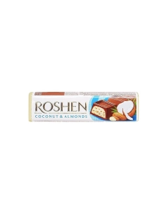 БАТОН ROSHEN мол-шок з кокосом та мигдалем ВКФ 38г/180шт ДС