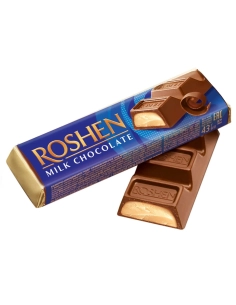 БАТОН ROSHEN мол-шок з начинкою крем-брюле ВКФ 43г/180шт ДС