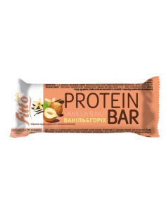 Батончик глазурований "Протеїн" з арахісом та ароматом лісового горіха і ванілі ТМ "Fitto Light"
