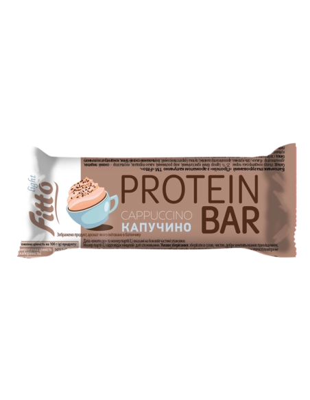 Батончик глазурований "Протеїн" з ароматом капучіно ТМ "Fitto Light"