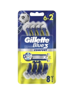 Бритви одноразові Gilet Blue 3 Комфорт, (шт)