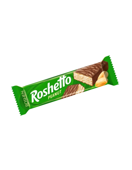 ВАФЕЛЬНІ БАТОНЧИКИ Roshetto  Peanut ВКФ 34г/25шт