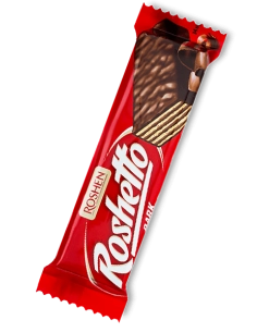 ВАФЕЛЬНІ БАТОНЧИКИ Roshetto dark ВКФ 34г/25шт