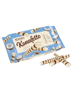 ВАФЕЛЬНІ ТРУБОЧКИ Konafetto з вафельною начинкою ВКФ 140г/15шт